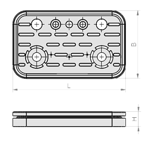 Накладка вакуумной подушки VCSP-O 120x50x15.5